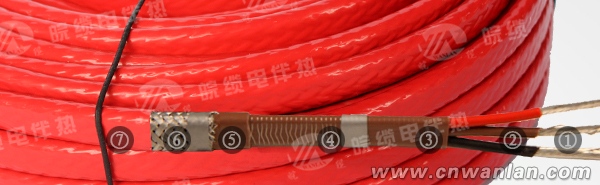 HBLX-3Q-J3-30单相并联恒功率电伴热带结构图