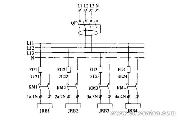 电伴热带控制箱的温度控制原理图