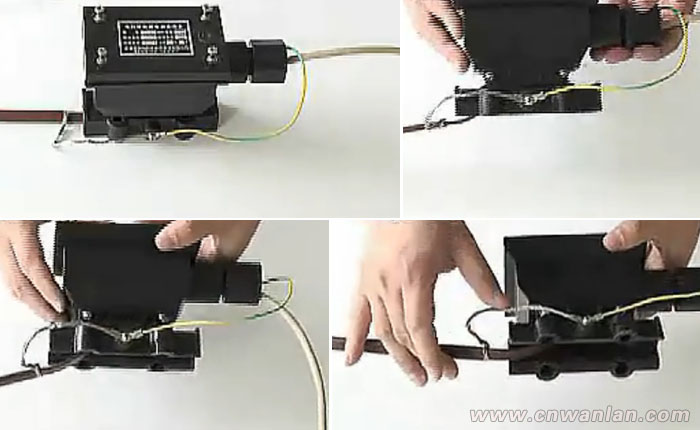 电源接线盒处的伴热带防爆接线