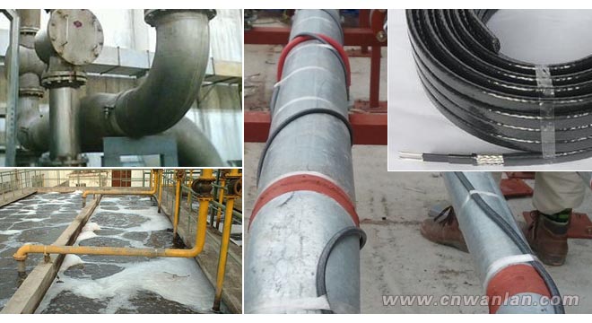  造纸工艺中制浆和污水处理的电伴热带应用