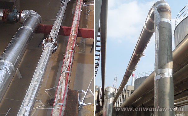 化肥厂使用电伴热弥补了传统方式的不足